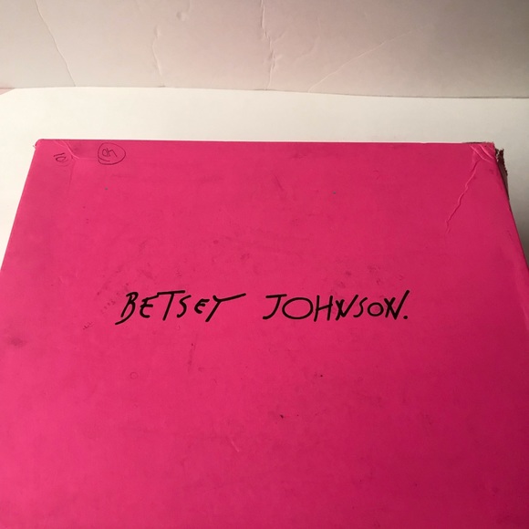 Betsey Johnson rose blush platform pinup retro tan nude shoe heels booties model - Picture 11 of 12